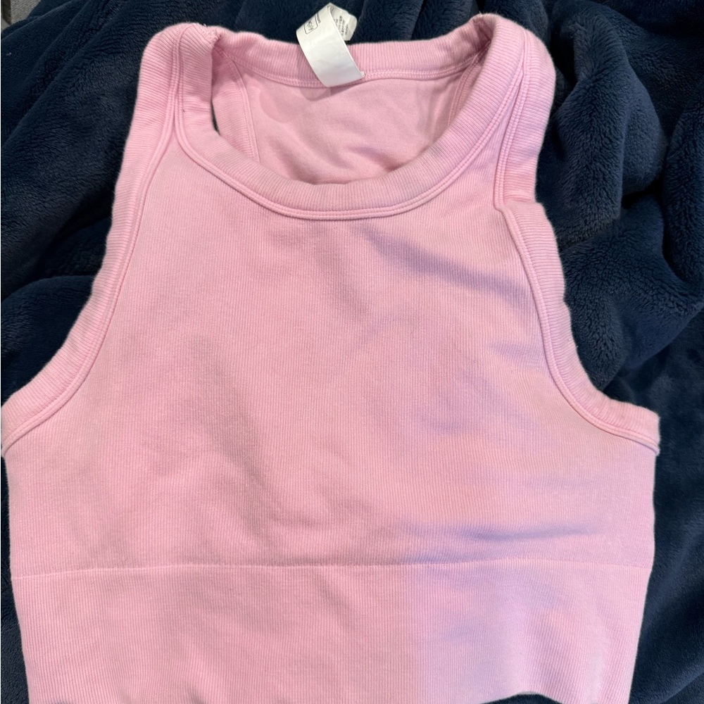 Seamless delight high neck bra sweet pink